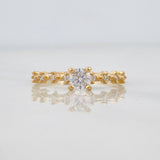 Churumbela Solitaire Ring 1.45g / T6 Yellow Gold 18K