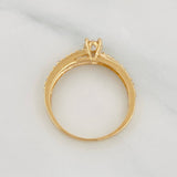 Churumbela Solitaire Ring 2.4g / T7 3/4 Yellow Gold 18K