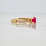 Churumbela Solitaire Ring 2.5g / T7 Yellow Gold 18K