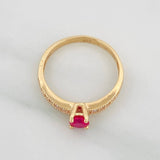 Churumbela Solitaire Ring 2.5g / T7 Yellow Gold 18K