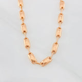 Cadena Rustica 14.45g / 24 in / 4.5mm Oro Rosa 18K