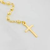 Rosario Virgen Milagrosa 5.9g / 22 in / 3mm Oro Amarillo 18K
