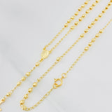 Rosario Virgen Milagrosa 5.9g / 22 in / 3mm Oro Amarillo 18K