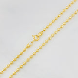 Military Half Moon Chain 10.95g / 20 in / 2mm 18K Yellow Gold