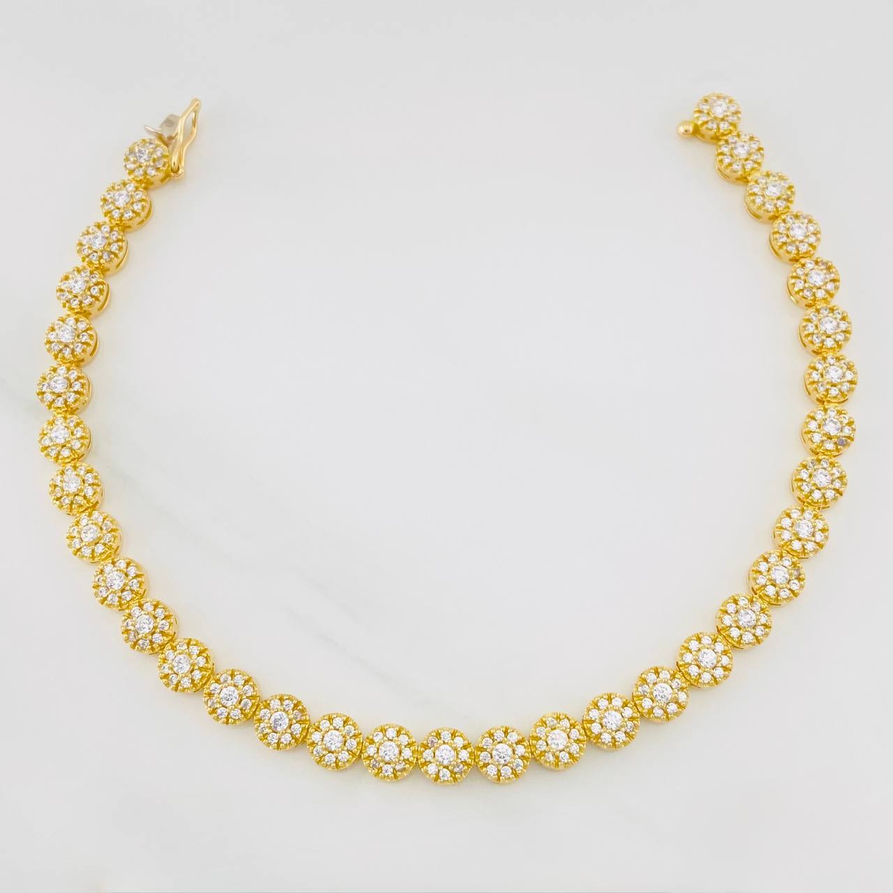 Pulso Tennis 12.3g / 18.8cm / 5.15mm Oro Amarillo 18K