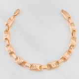 Rustic Crown Bracelet 9.35g / 8 in / 7.4mm Rose Gold 18K