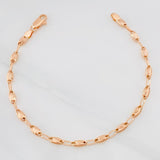 Rustic Bracelet 4.6g / 8 in / 3.65mm Rose Gold 18K