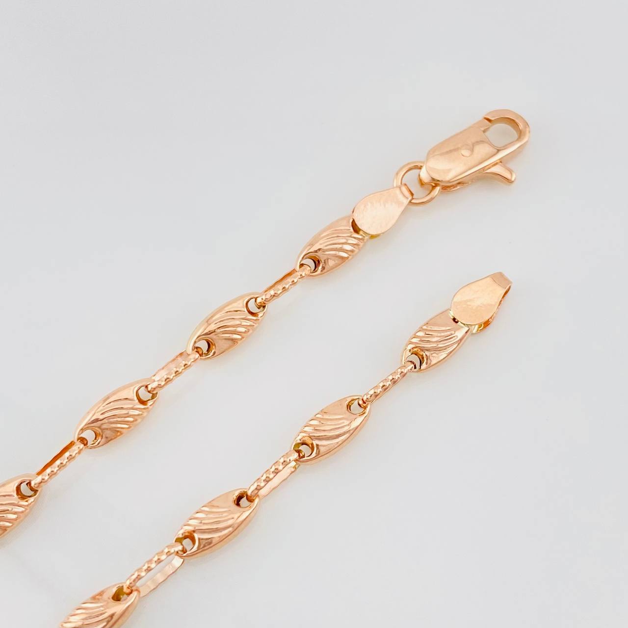 Rustic Bracelet 4.6g / 8 in / 3.65mm Rose Gold 18K