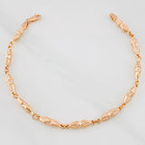 Rustic Dubai Bracelet 5.2g / 8 in / 4.32mm Rose Gold 18K