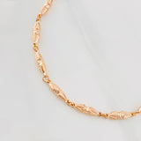 Rustic Dubai Bracelet 5.2g / 8 in / 4.32mm Rose Gold 18K