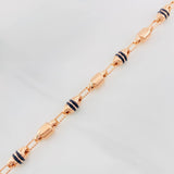 Pulso Rustico Barril 5.7g / 8 1/4 in / 4.51mm Oro Rosa 18K