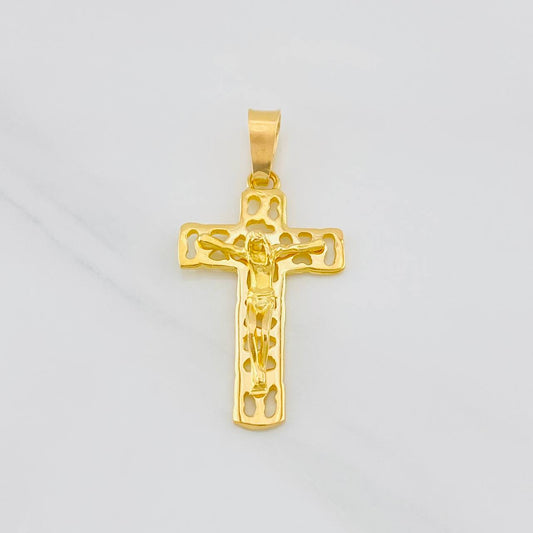 Dije Cruz Cristo 2.95g / 1 1/2 in Oro Amarillo 18K