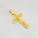 Dije Cruz Cristo 2.95g / 1 1/2 in Oro Amarillo 18K