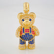 Articulated Bear Pendant 13.6g / 1 3/4 in Yellow Gold 18K