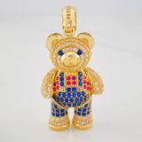 Articulated Bear Pendant 13.6g / 1 3/4 in Yellow Gold 18K