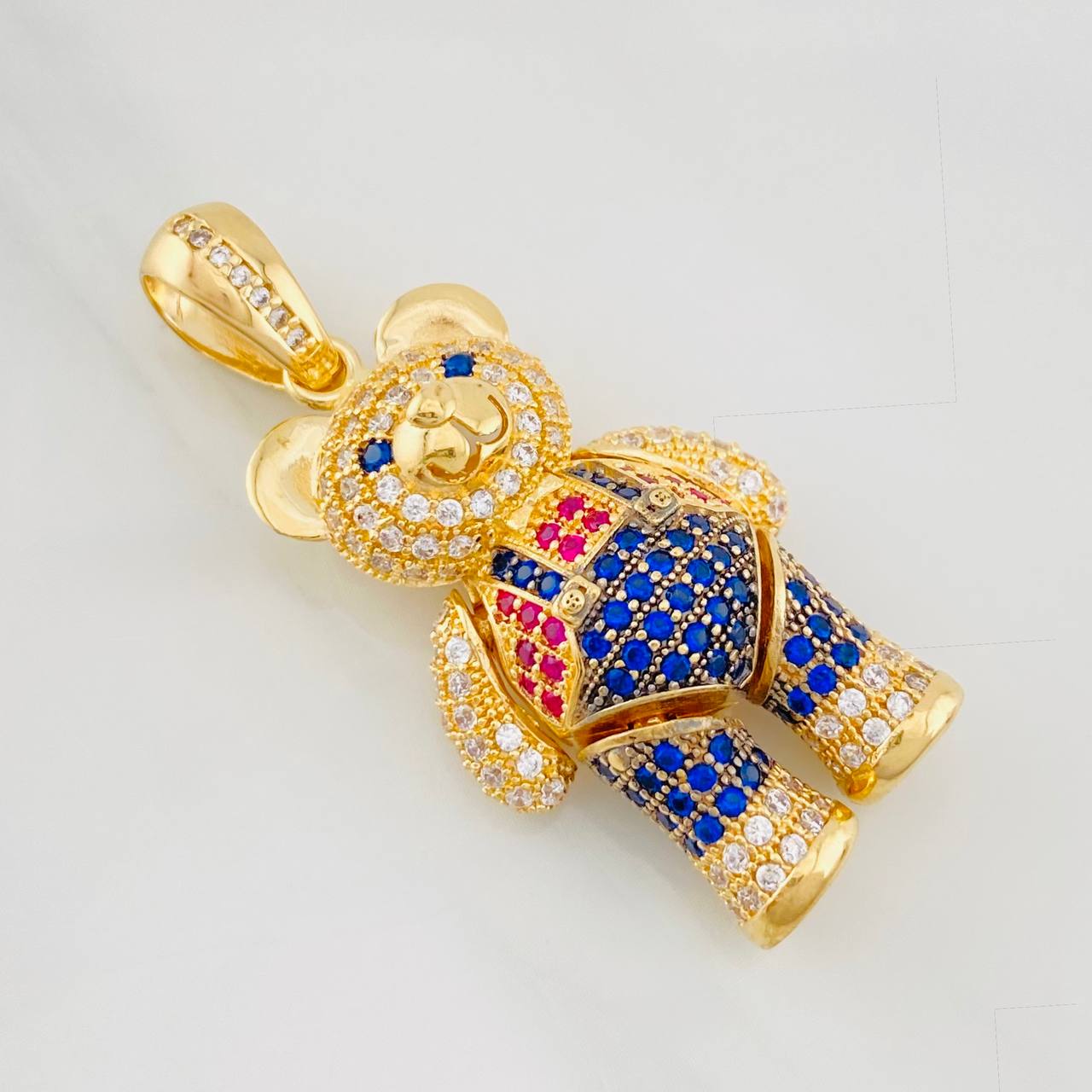 Articulated Bear Pendant 13.6g / 1 3/4 in Yellow Gold 18K