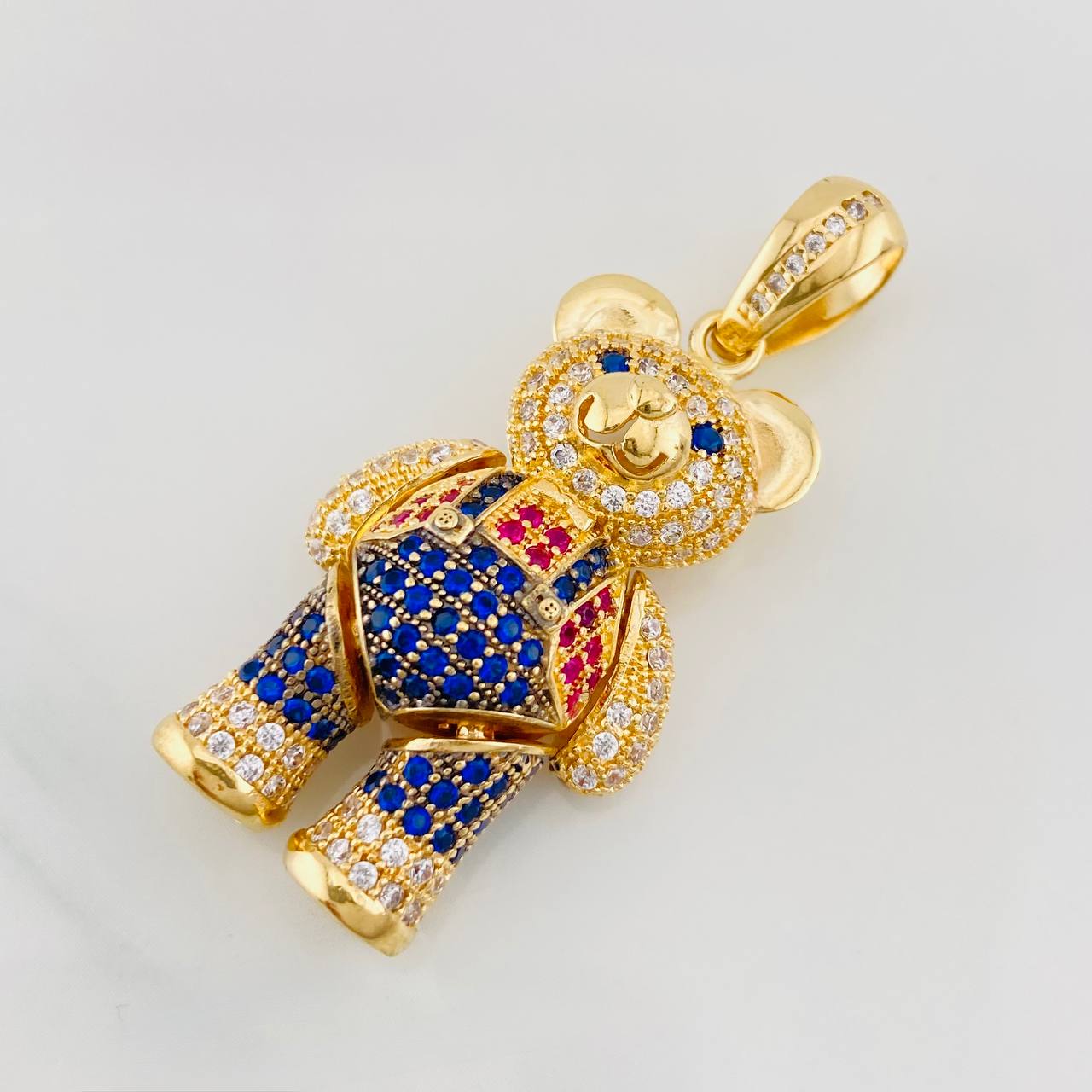 Articulated Bear Pendant 13.6g / 1 3/4 in Yellow Gold 18K