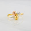 Anillo Tu y Yo 1.5g / T8 Tres Oros 18K