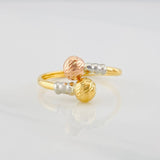 Anillo Tu y Yo 1.55g / T8 1/4 Tres Oros 18K