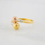 Anillo Tu y Yo 1.5g / T8 Tres Oros 18K