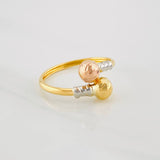Anillo Tu y Yo 1.5g / T8 Tres Oros 18K