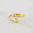 Anillo Tu y Yo 1.35g / T9 1/4 Tres Oros 18K