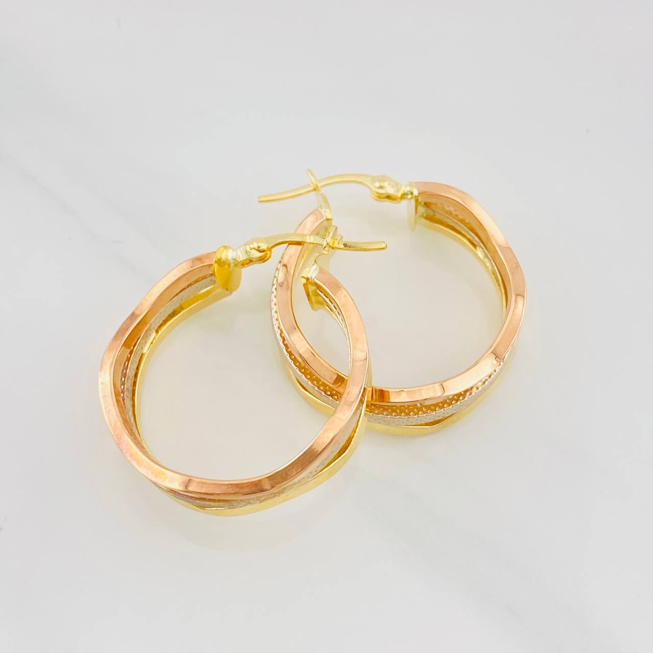 Candongas Aleja Ondas 3.2g / 1 in Tres Oros 18K