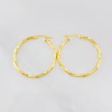 Candongas Siena 1.7g / 1 1/4 in Oro Amarillo 18K