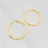 Candongas Siena 1.7g / 1 1/4 in Oro Amarillo 18K