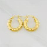 Candongas Mary 2.55g / 3/4 in Oro Amarillo 18K