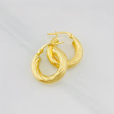 Candongas Mary 2.55g / 3/4 in Oro Amarillo 18K