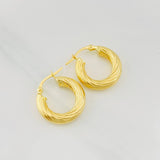 Candongas Mary 2.55g / 3/4 in Oro Amarillo 18K