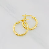 Candongas Nilo 1.15g / 3/4 in Oro Amarillo 18K