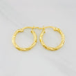 Candongas Nilo 1.15g / 3/4 in Oro Amarillo 18K