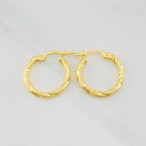 Candongas Nilo 1.15g / 3/4 in Oro Amarillo 18K