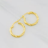 Candongas Nilo 1.15g / 3/4 in Oro Amarillo 18K