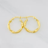 Candongas Melcocha 1.4g / 3/4 in Oro Amarillo 18K