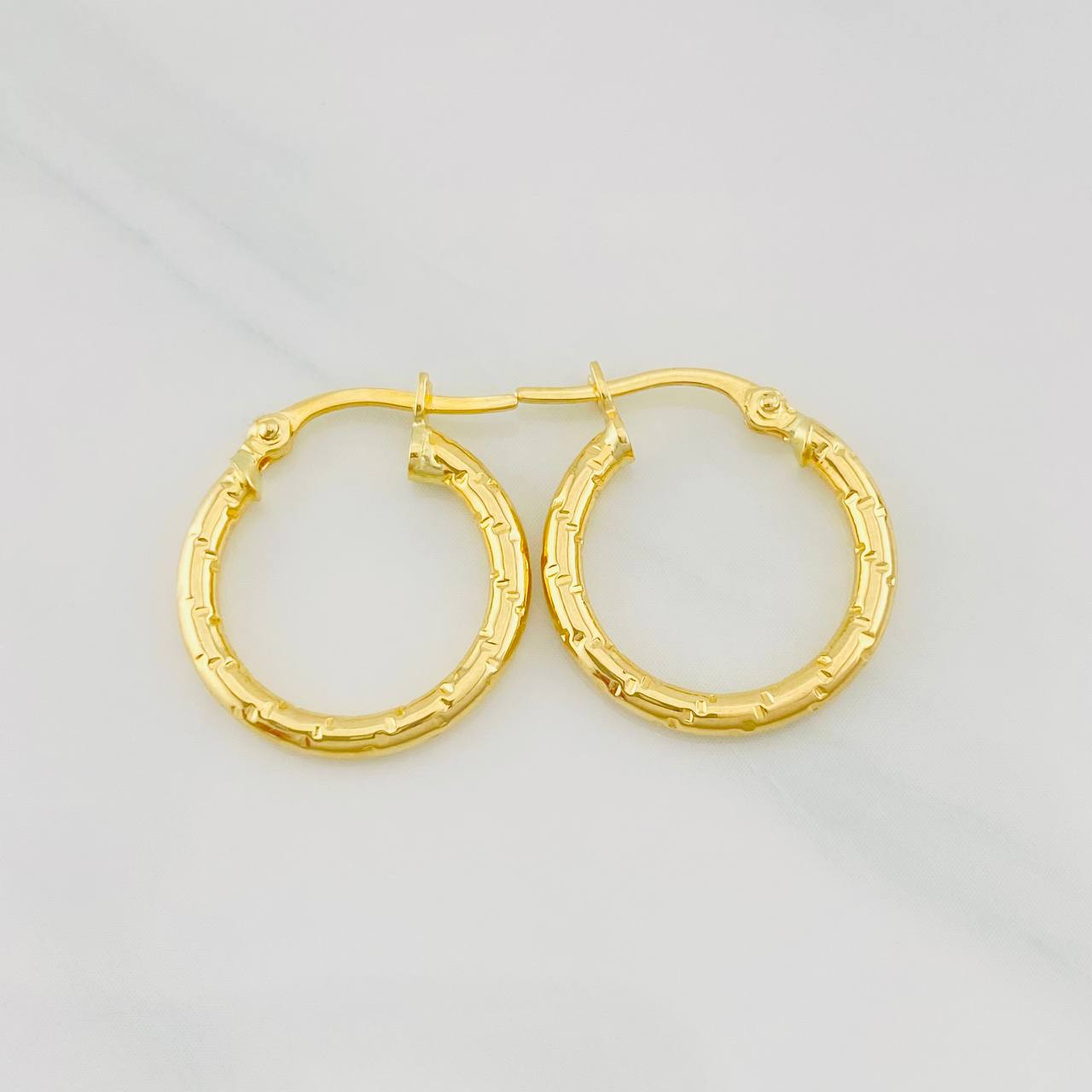 Candongas Maribel 1.25g / 3/4 in Oro Amarillo 18K