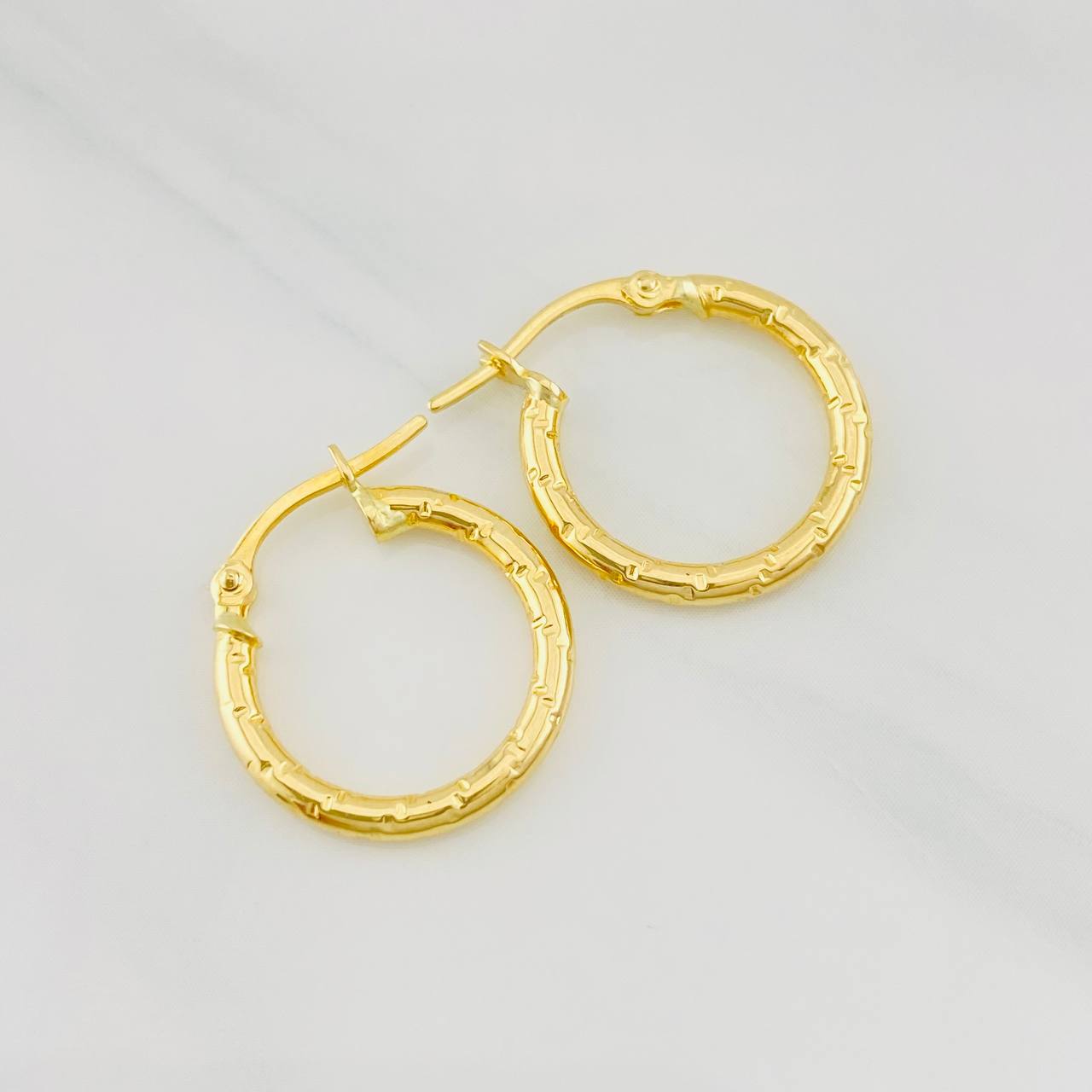 Candongas Maribel 1.25g / 3/4 in Oro Amarillo 18K