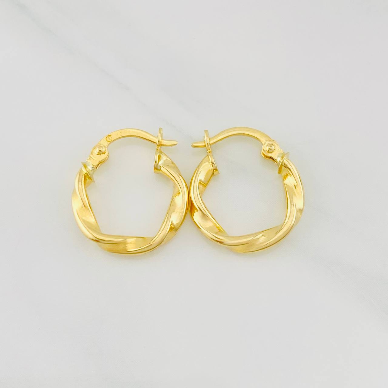 Candongas Melcocha 1.15g / 3/4 in Oro Amarillo 18K