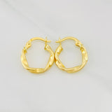 Candongas Melcocha 1.15g / 1.6cm Oro Amarillo 18K