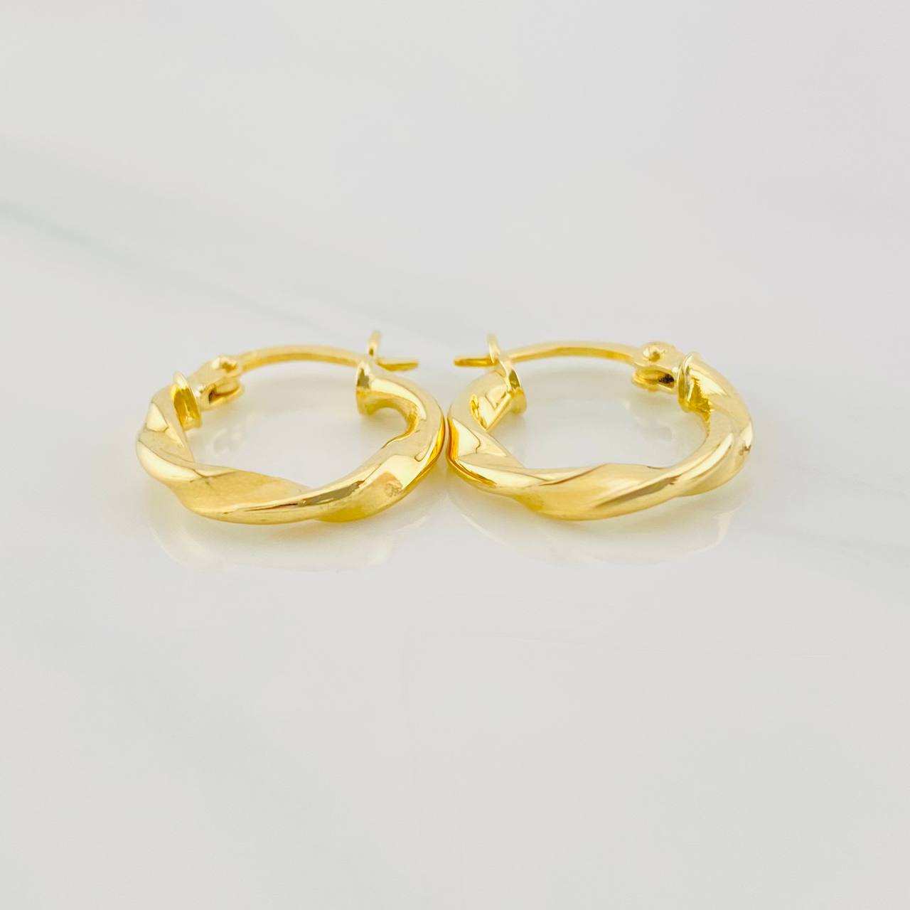 Candongas Melcocha 1.15g / 3/4 in Oro Amarillo 18K
