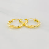 Candongas Melcocha 1.15g / 3/4 in Oro Amarillo 18K