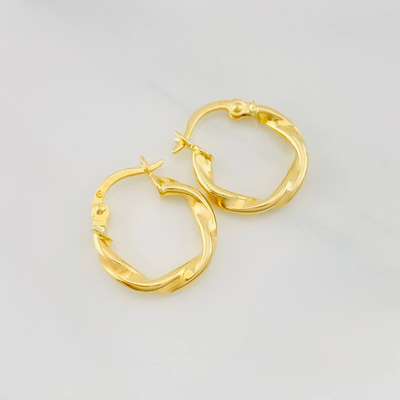 Candongas Melcocha 1.15g / 1.6cm Oro Amarillo 18K