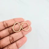 Candongas Kari 1.1 g / 3/4 in Oro Amarillo 18K