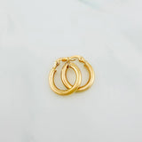 Candongas Jass 1.35 g / 3/4 in Oro Amarillo 18K