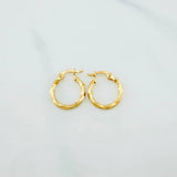Candongas Kari 0.9 g / 1/2 in Oro Amarillo 18K