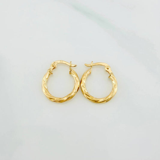 Candongas Kari 1 g / 1/2 in Oro Amarillo 18K