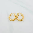 Candongas Demi 1.95 g / 3/4 in Oro Amarillo 18K