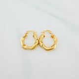 Candongas Demi 1.95 g / 3/4 in Oro Amarillo 18K